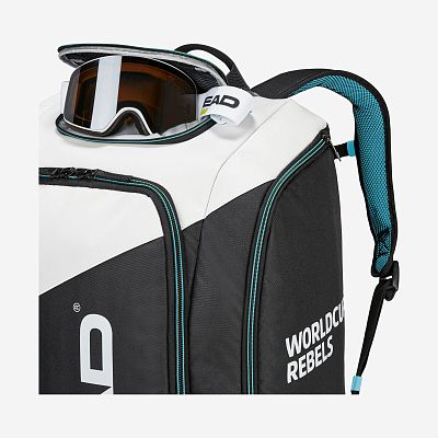 Превью  Рюкзак горнолыжный для вещей HEAD Rebels Racing Backpack S 60 L Black/White/Speed Blue (383043)